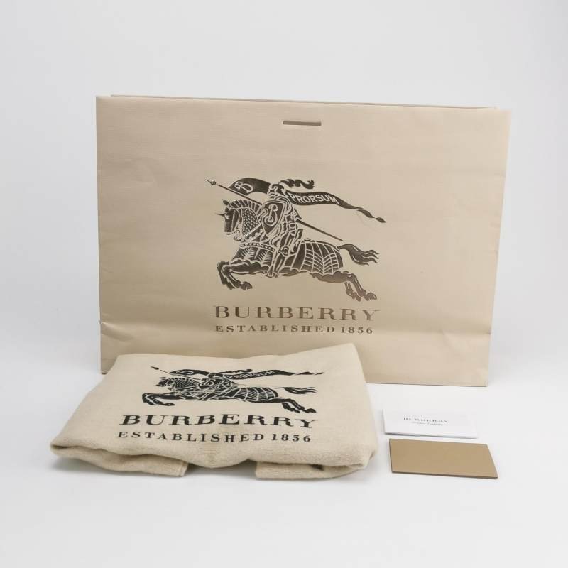 Burberry Elmstone牛皮纯色字母Logo单肩包-8