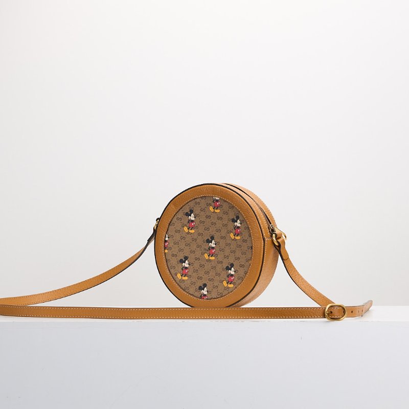 二手Gucci Disney米奇圓餅斜背包-1