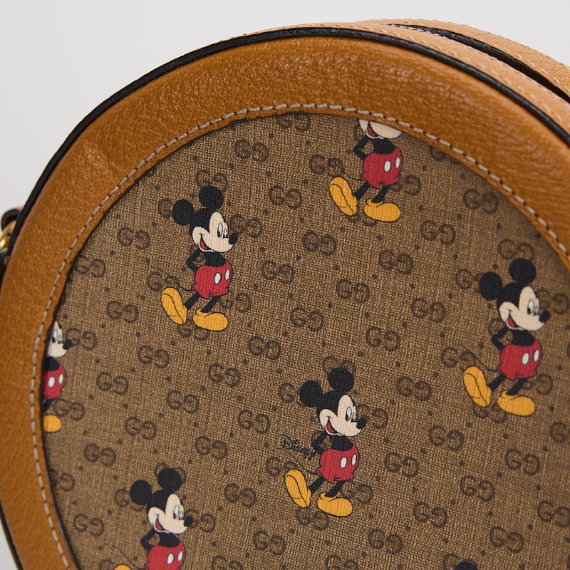 二手Gucci Disney米奇圓餅斜背包-4