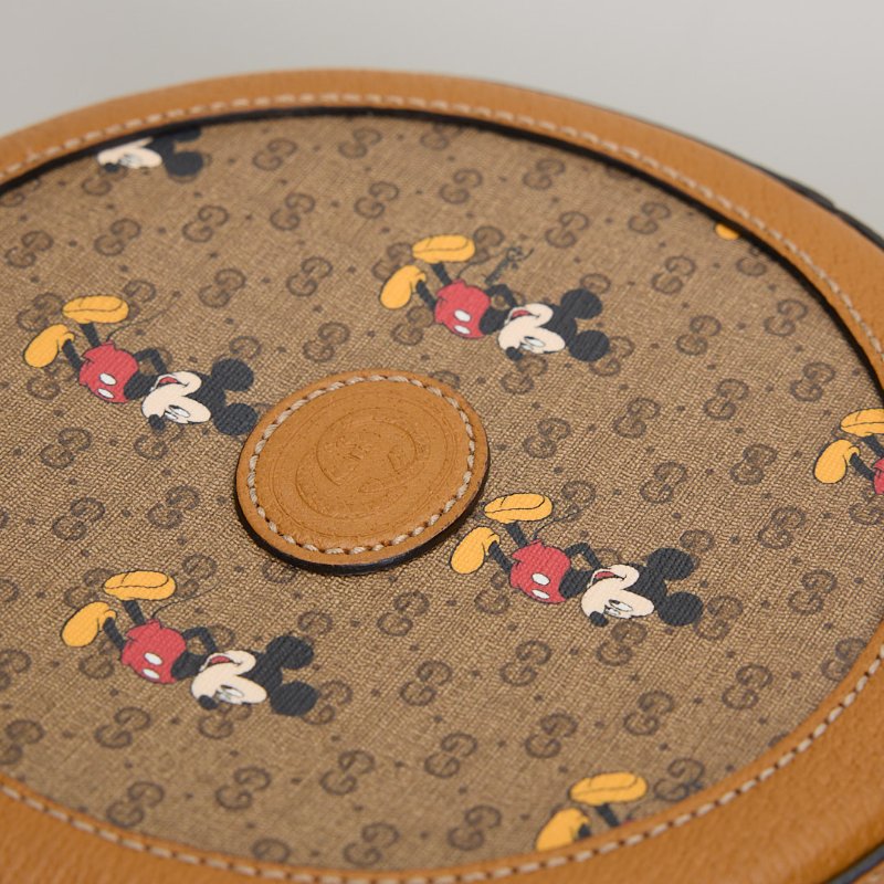 二手Gucci Disney米奇圓餅斜背包-6