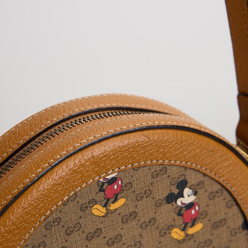 二手Gucci Disney米奇圓餅斜背包-8