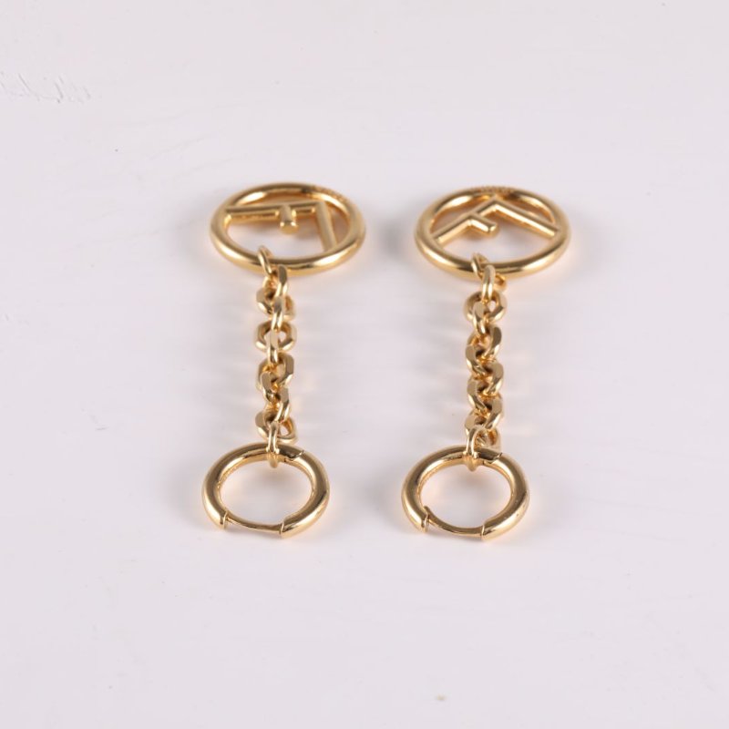 FENDI 合金字母吊墜耳環耳環-2