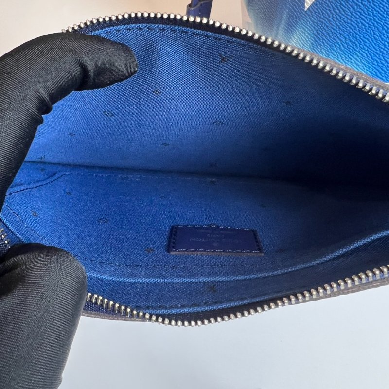 LV M45128  NEVERFULL MM 藍色漸層托特包-11