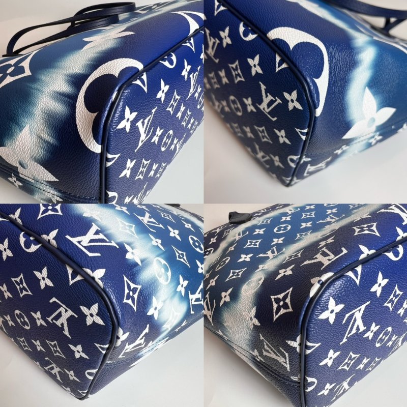 LV M45128  NEVERFULL MM 藍色漸層托特包-22
