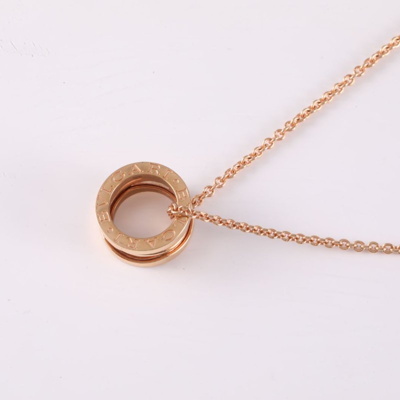 BVLGARI B.ZERO1彈簧項鏈鏤空18K玫瑰金項鏈玫瑰金項鍊-2