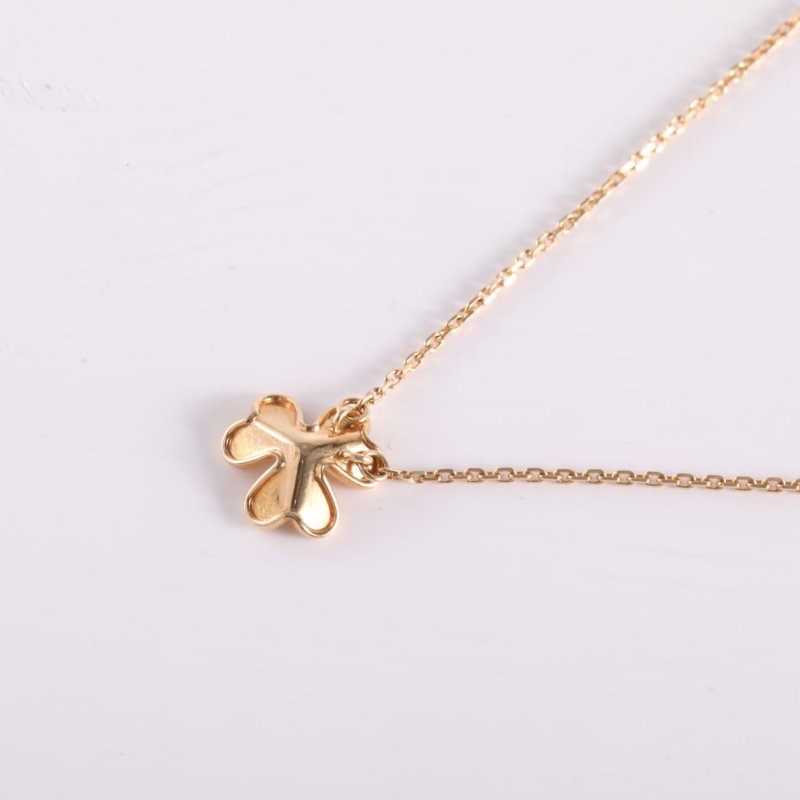 Van Cleef & Arpels Frivole花朵項鏈迷你單鑽18K黃金項鏈黃金鑽石項鍊-2