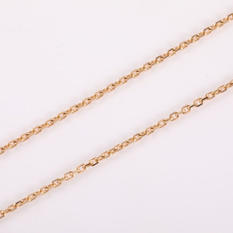 Van Cleef & Arpels Frivole花朵項鏈迷你單鑽18K黃金項鏈黃金鑽石項鍊-3