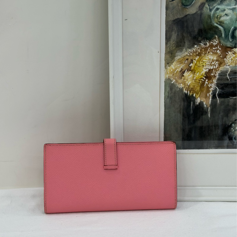 Hermes Bearn長款錢包 粉色-2