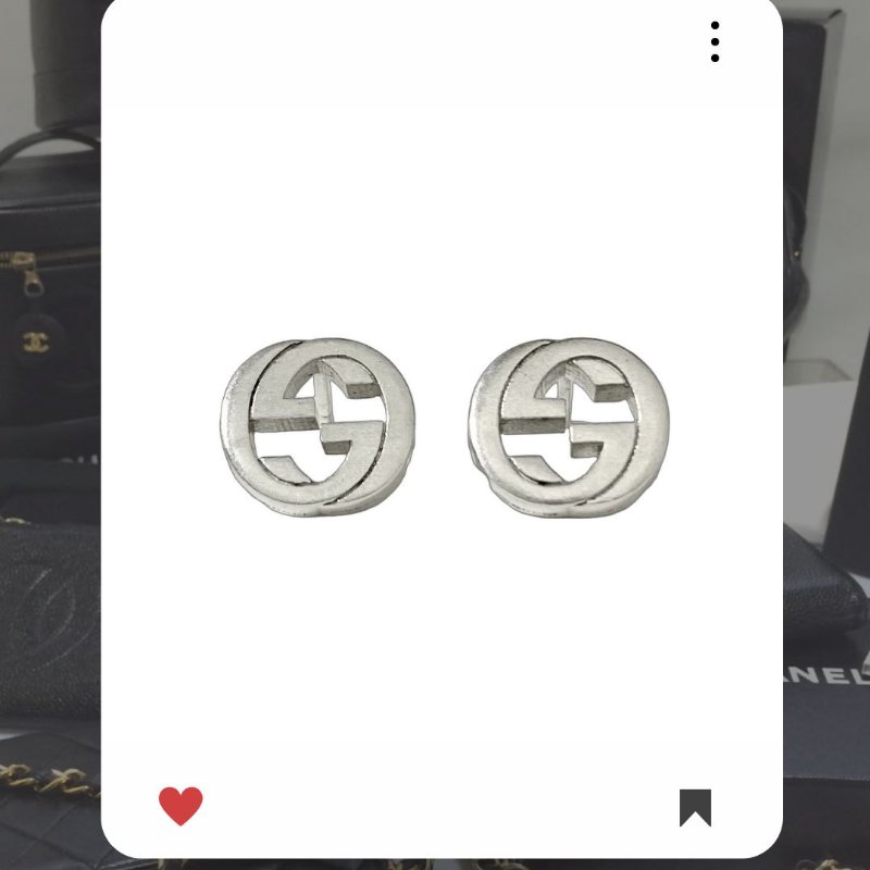 🛍️🎁 雙11🔥 11月新品上架 🔥💖 ✨超美新到 ！GUCCI LOGO EARRING GUCCI 耳環🌟 🔥熱賣款-8