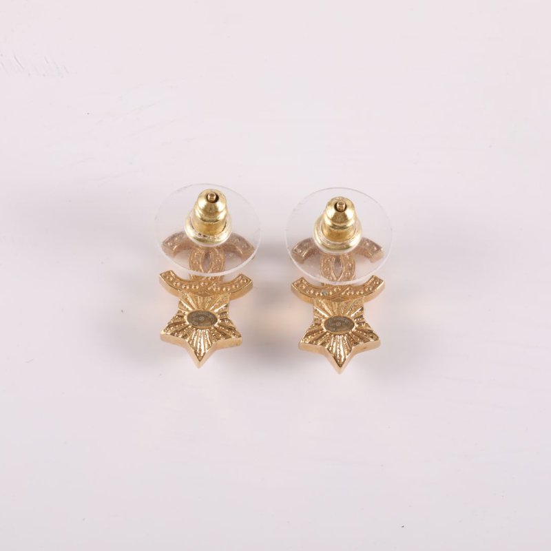 CHANEL 合金24C星星耳釘耳環-3