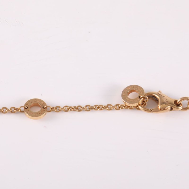 BVLGARI B.ZERO1彈簧項鏈三環扣18K玫瑰金項鏈玫瑰金項鍊-4