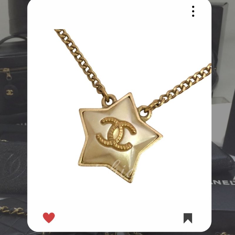 🛍️🎁 雙11🔥 11月新品上架 🔥💖 ✨超美新款 ！香奈兒 Chanel  金色星星🌟項鍊 🔥 香奈兒熱賣款 香奈兒項鏈 CHANEL NECKLACE-0