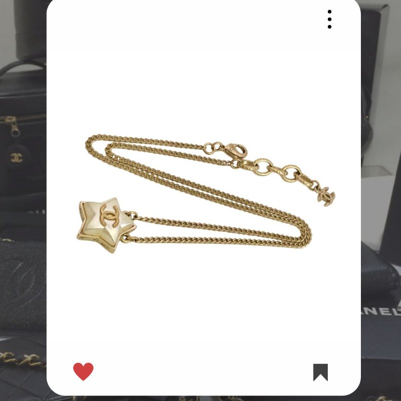 🛍️🎁 雙11🔥 11月新品上架 🔥💖 ✨超美新款 ！香奈兒 Chanel  金色星星🌟項鍊 🔥 香奈兒熱賣款 香奈兒項鏈 CHANEL NECKLACE-6