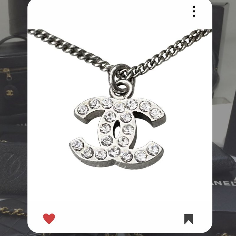 🛍️🎁 雙11🔥 11月新品上架 🔥💖 ✨極美罕有 香奈兒 Chanel 銀色閃鑽雙CC 項鏈🔥 香奈兒熱賣款 香奈兒經典款 頸鏈 CHANEL NECKLACE-8