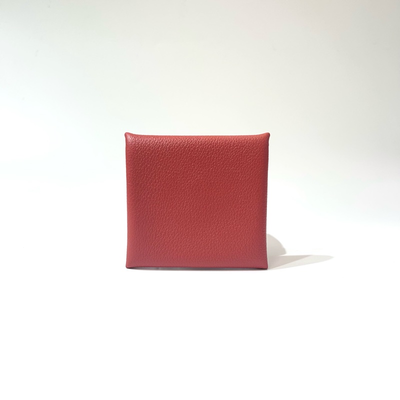 Hermes 9T火焰橘EPSOM皮Bastia零錢包-1