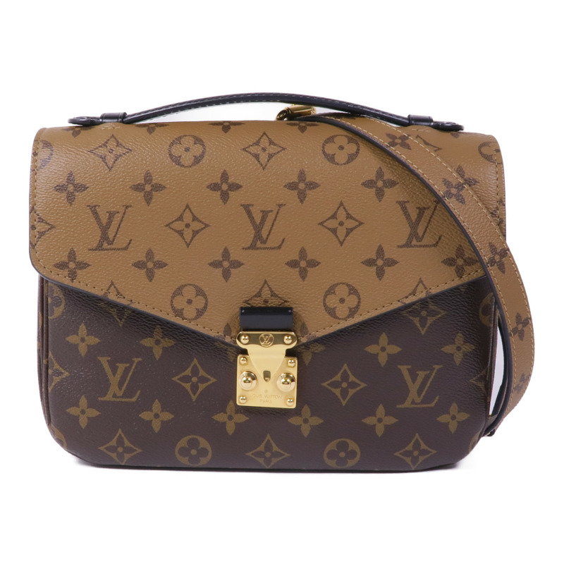 LOUIS VUITTON Monogram Reverse Pochette Metis金扣手挽肩背兩用袋-0