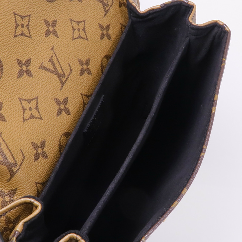 LOUIS VUITTON Monogram Reverse Pochette Metis金扣手挽肩背兩用袋-4