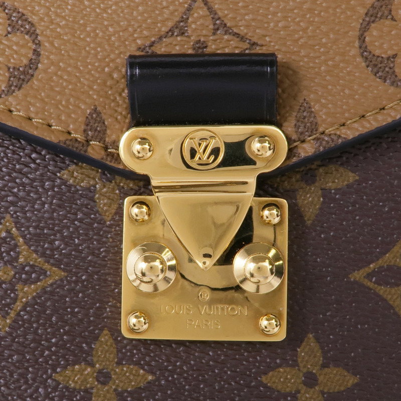LOUIS VUITTON Monogram Reverse Pochette Metis金扣手挽肩背兩用袋-7
