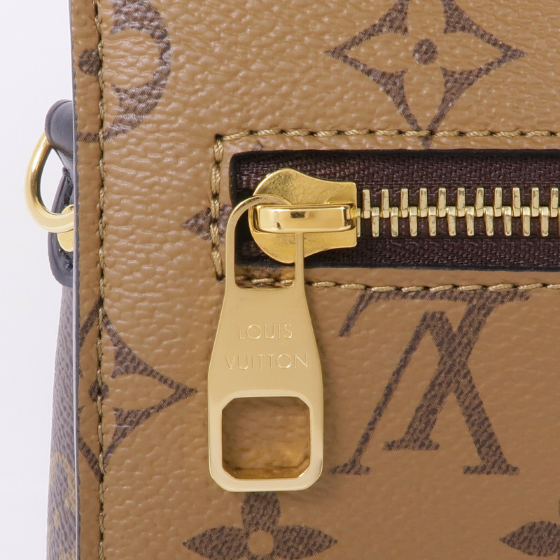 LOUIS VUITTON Monogram Reverse Pochette Metis金扣手挽肩背兩用袋-13
