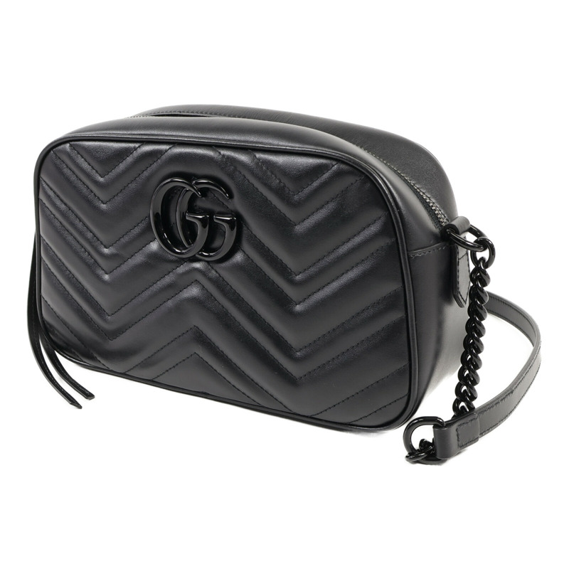 GUCCI 牛皮皮革GG Marmont肩背袋-2