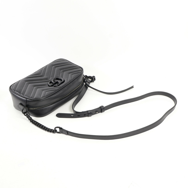 GUCCI 牛皮皮革GG Marmont肩背袋-7