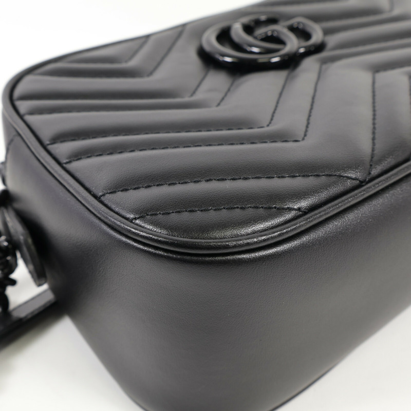 GUCCI 牛皮皮革GG Marmont肩背袋-9