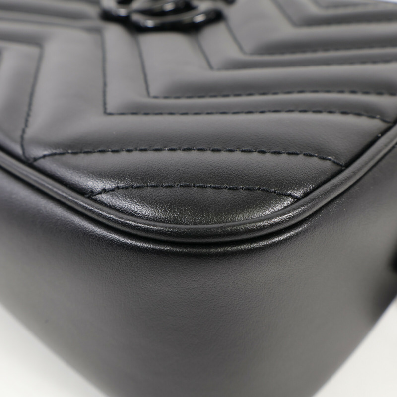 GUCCI 牛皮皮革GG Marmont肩背袋-10