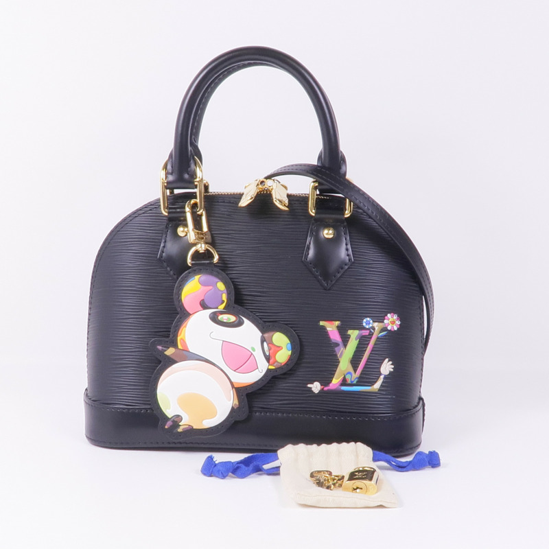 LOUIS VUITTON Epi LV x TM Alma BB金扣手挽肩背兩用袋-8