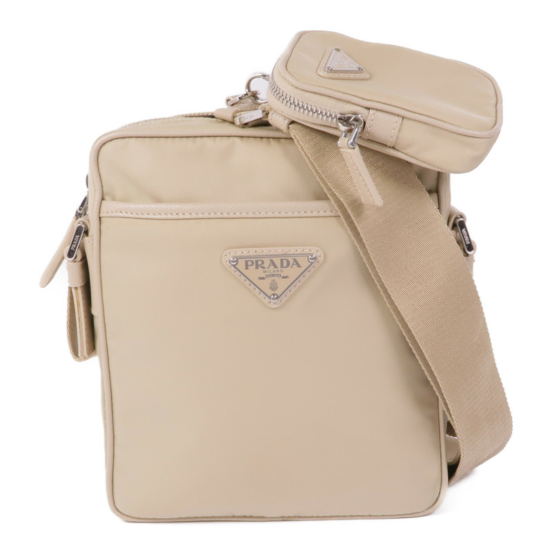 PRADA 尼龍Shoulder Bag銀扣肩背袋-0