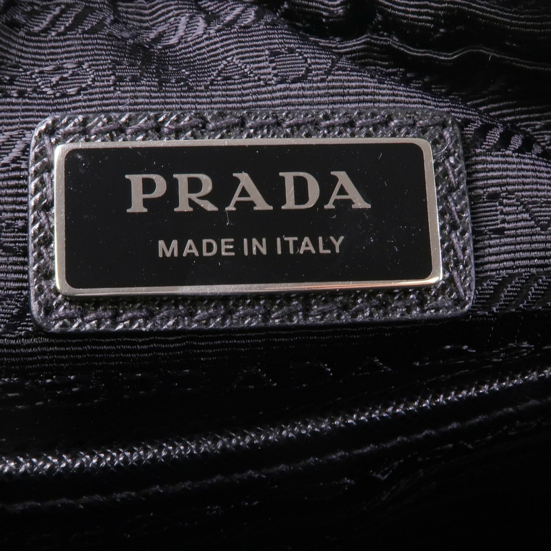 PRADA 尼龍Shoulder Bag銀扣肩背袋-6