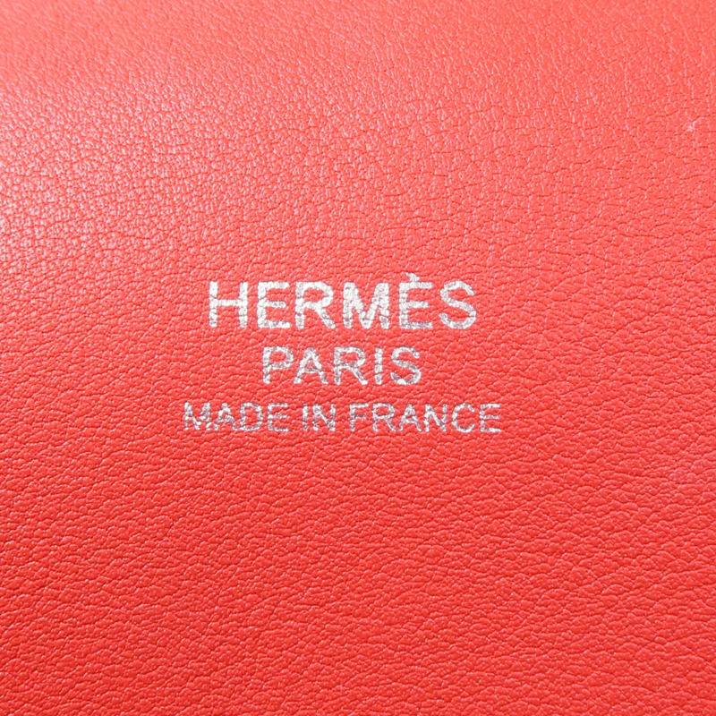 HERMES Swift皮革ToolBox 20銀扣手挽肩背兩用袋Vermillion-5