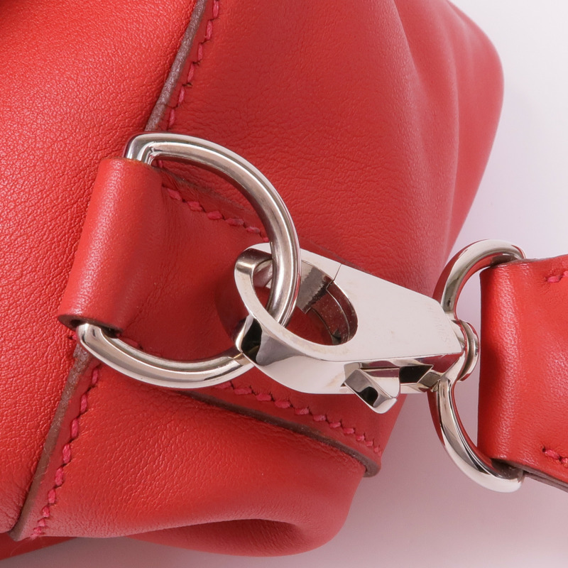 HERMES Swift皮革ToolBox 20銀扣手挽肩背兩用袋Vermillion-9