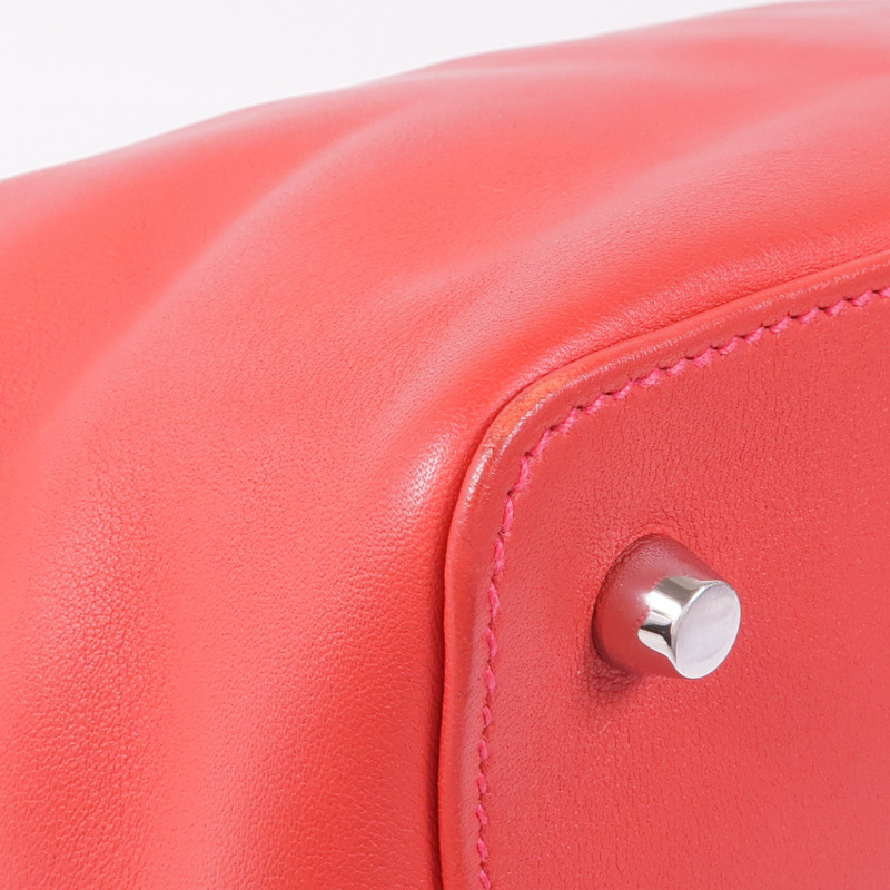 HERMES Swift皮革ToolBox 20銀扣手挽肩背兩用袋Vermillion-13