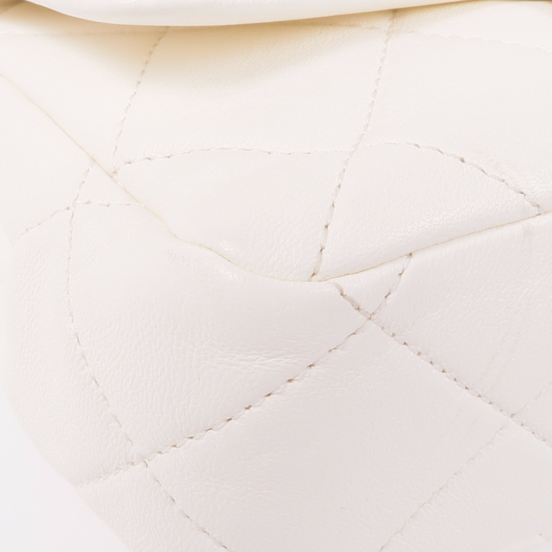 CHANEL 牛皮皮革Chain Shoulder Bag銀扣鏈帶肩背袋-11