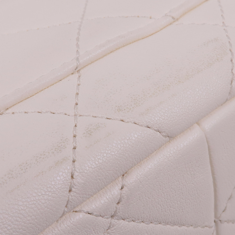 CHANEL 牛皮皮革Chain Shoulder Bag銀扣鏈帶肩背袋-14