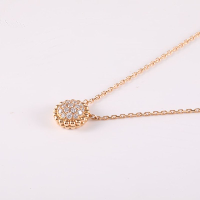 Van Cleef & Arpels 18K玫瑰金鑽石玫瑰金Perleediamonds滿鑽項鏈18K/項鍊-1