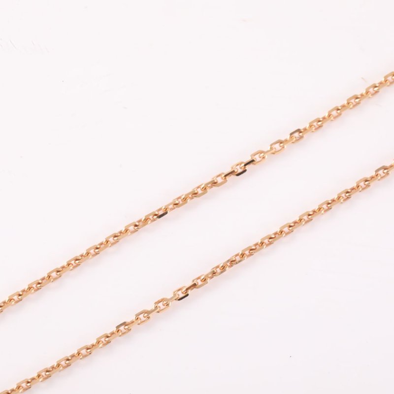 Van Cleef & Arpels 18K玫瑰金鑽石玫瑰金Perleediamonds滿鑽項鏈18K/項鍊-3
