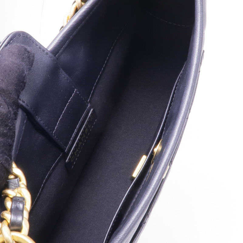 CHANEL 羊皮皮革2way Shoulder Bag金扣手挽肩背兩用袋-4