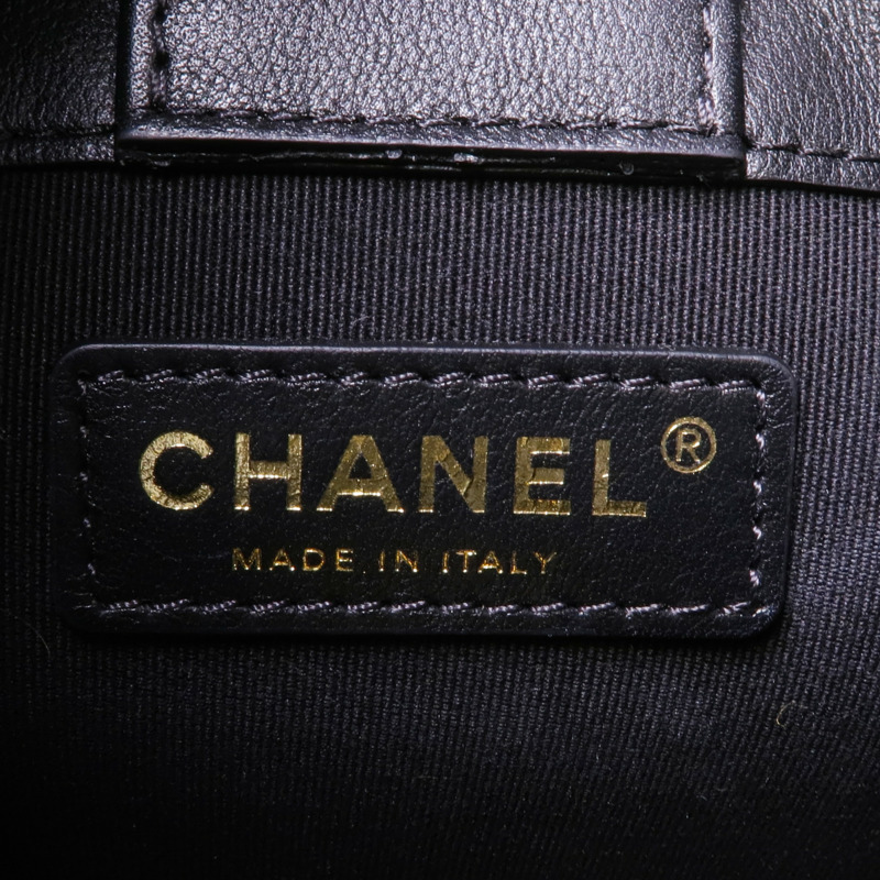 CHANEL 羊皮皮革2way Shoulder Bag金扣手挽肩背兩用袋-5