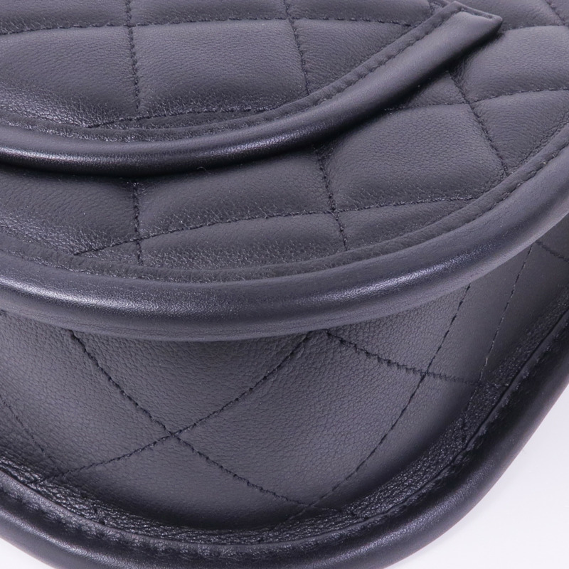 CHANEL 羊皮皮革2way Shoulder Bag金扣手挽肩背兩用袋-10