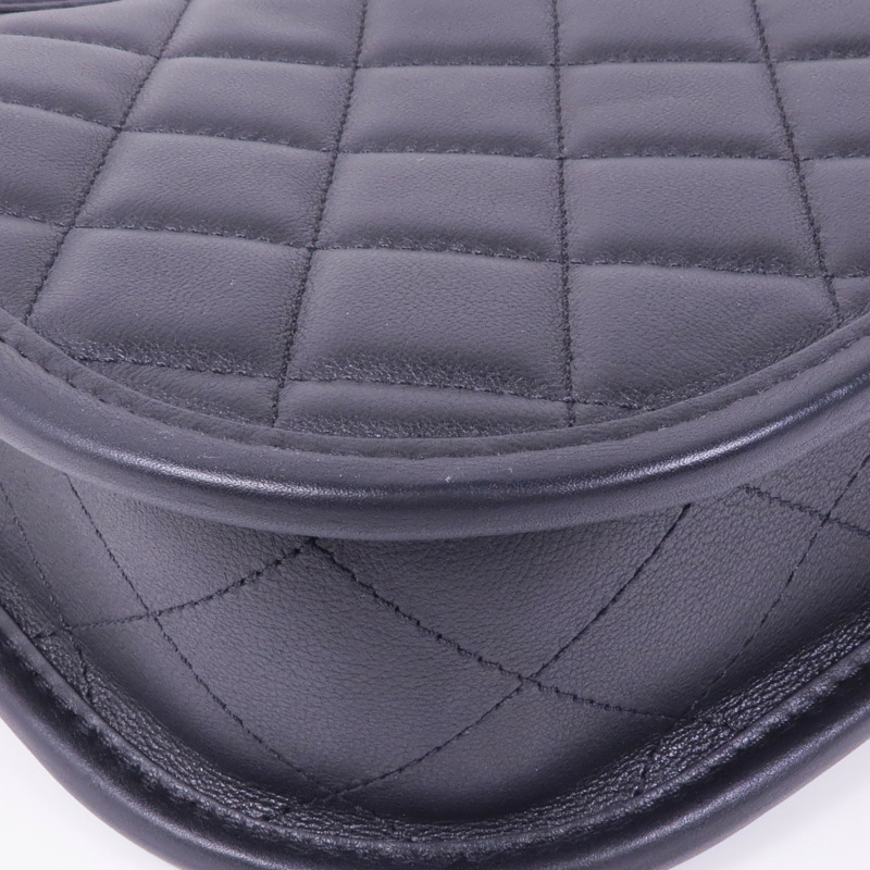 CHANEL 羊皮皮革2way Shoulder Bag金扣手挽肩背兩用袋-13