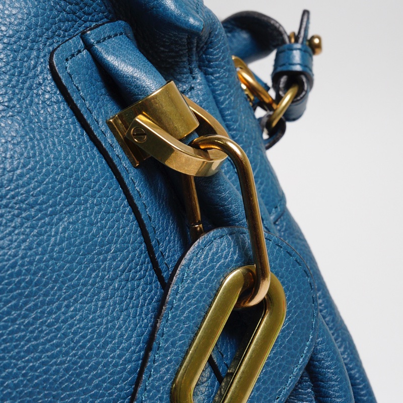 CHLOE  PARATY 小型牛皮手提包 土耳其藍-5