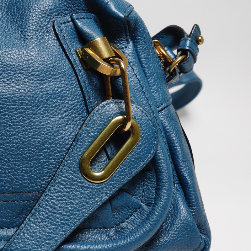 CHLOE  PARATY 小型牛皮手提包 土耳其藍-7