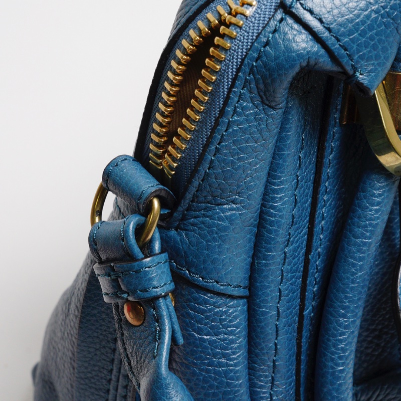 CHLOE  PARATY 小型牛皮手提包 土耳其藍-11