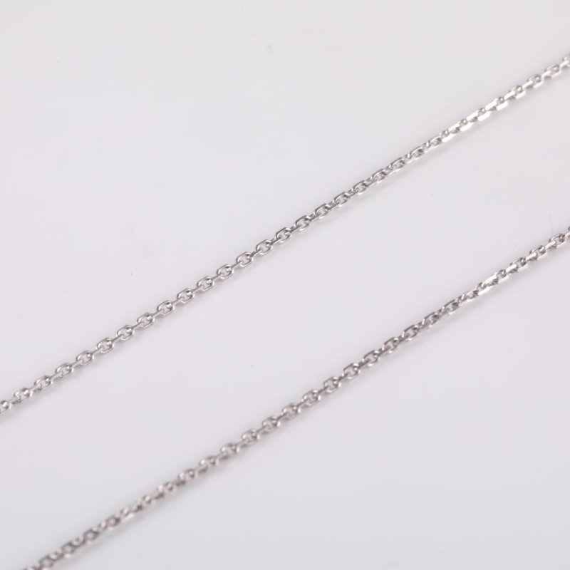 Van Cleef & Arpels 18K白金鑽石白金Socrate系列花朵滿鑽項鏈18K/18K/項鍊-3