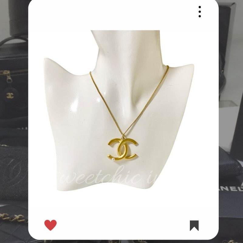 🛍️🎁 雙11🔥 11月新品上架 🔥💖 ✨超美新款 ！香奈兒 Chanel 金色小珍珠CC 項鍊 🔥 香奈兒熱賣款 香奈兒項鏈 CHANEL NECKLACE-3