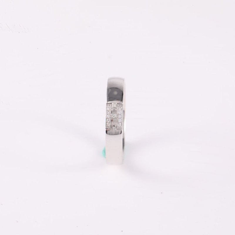 HERMES 18K白金鑽石白金EverheraklesH鑲鑽戒指5018K/戒指-1