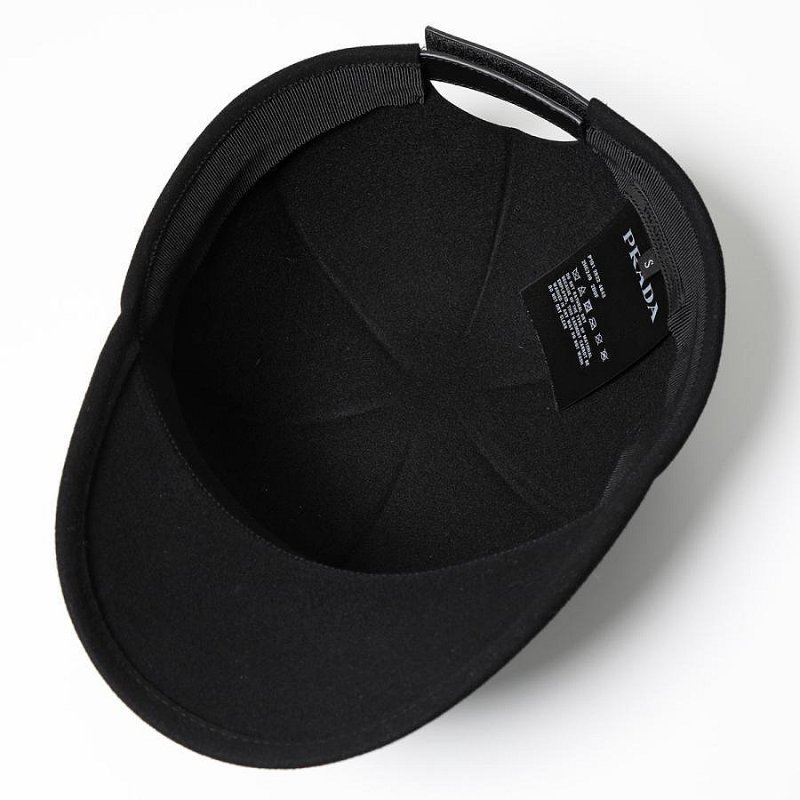 💎Han's house精品服飾💎PRADA LOGO 羊毛 帽子 現貨 原價22500-3