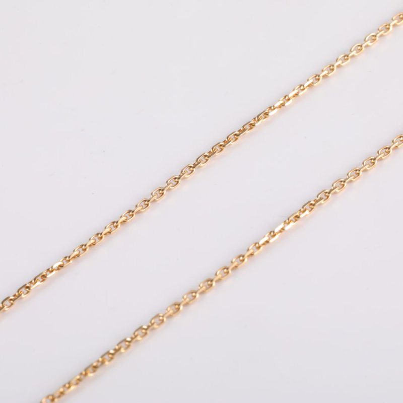 Van Cleef & Arpels PerléeClovers萬花筒鑲鑽項鏈18K黃金/鑽石項鏈黃金項鍊-3