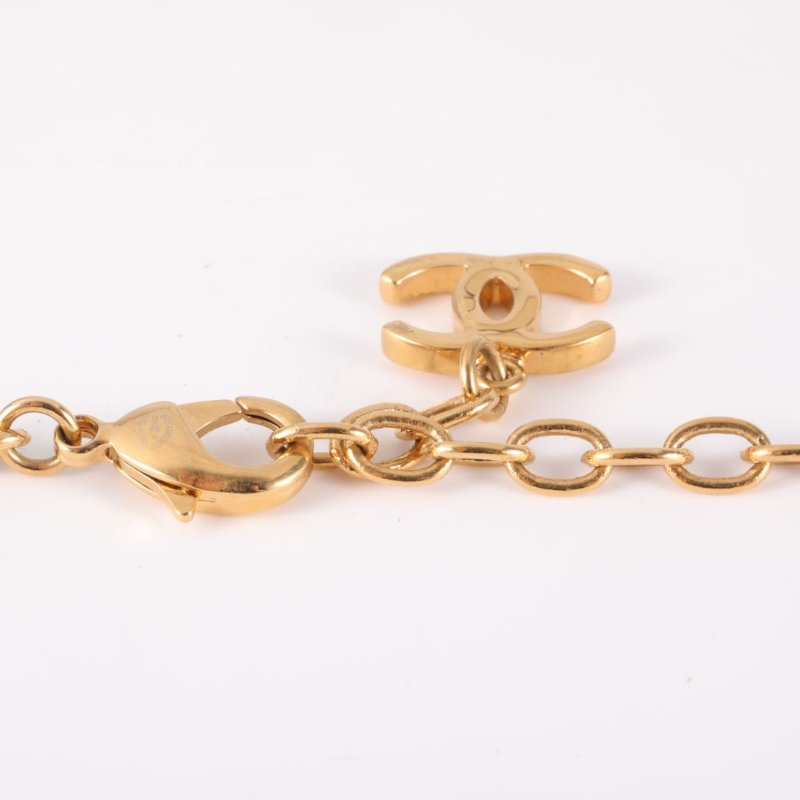 CHANEL 合金24P愛心coco熔岩星星項鏈項鍊-4